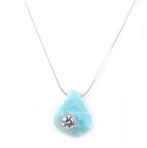 IO SILVER LARIMAR NECKLACE