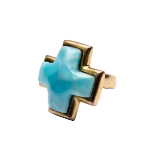 CRUZ DORATO LARIMAR RING