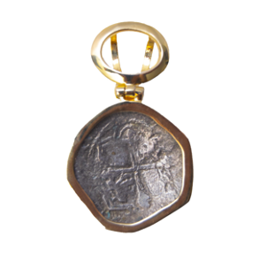 MONEDA IRREGULAR DT/PT PENDANT