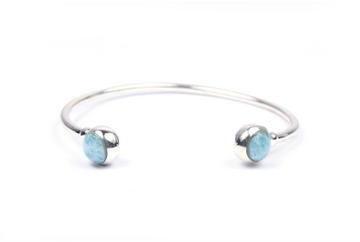 REDONDO SILVER LARIMAR SMALL BRACELET