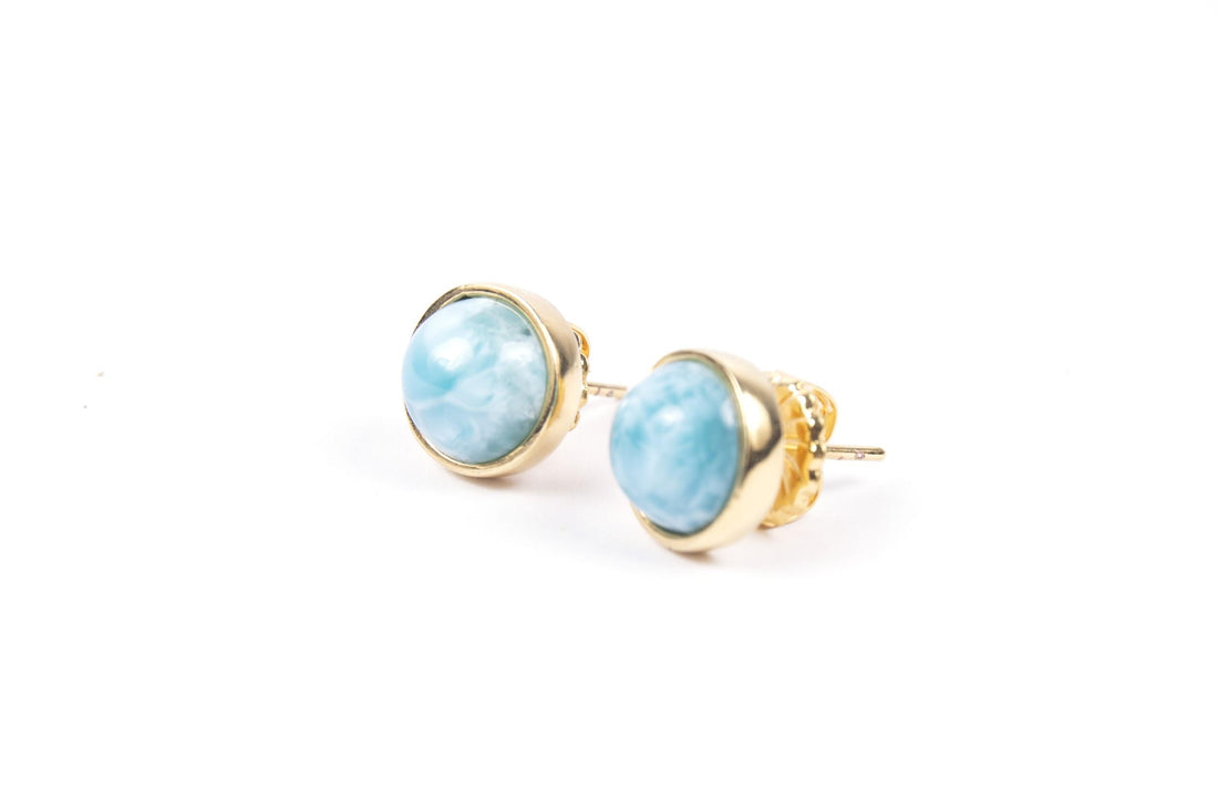 REDONDO DORATO LARIMAR MEDIUM EARRINGS