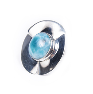 ELICE SILVER LARIMAR RING