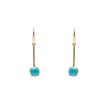 GANCHO DORATO LARIMAR DROP EARRINGS