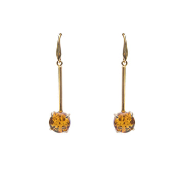 GANCHO DORATO AMBER DROP EARRINGS