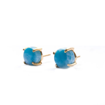 GANCHO DORATO  LARIMAR EARRINGS