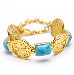 MONEDA DORATO LARIMAR SQUARE BRACELET