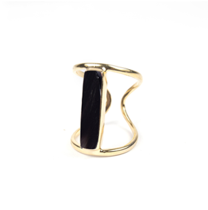 RECTO DORATO COW HORN RING