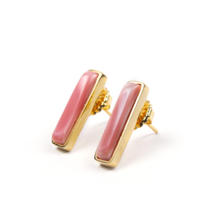 RECTO DORATO PINK SEA SHELL EARRINGS