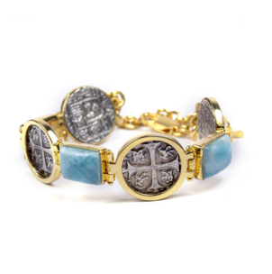 MONEDA DT/PT LARIMAR SQUARE BRACELET