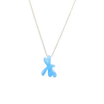 MEDIUM LARIMAR DRAGONFLY NECKLACE