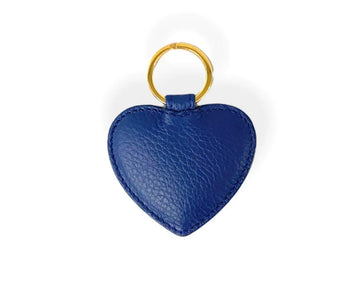 HEART KEYCHAIN NAVY BLUE